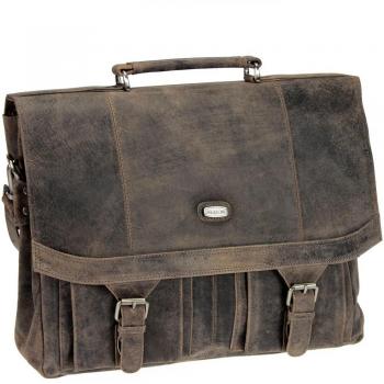 Antico III Leather Briefcase by Harold