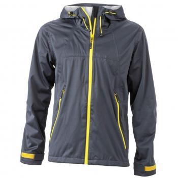 Iron Grey/Yellow JN1098 3XL Men’s Outdoor Shell – James & Nicholson