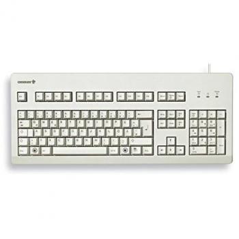 G80‑3000 Filé Cherry – Clavier mécanique AZERTY gris clair