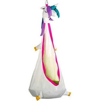 Outsunny Sedia Sospesa Cotone Bianco e Rosa