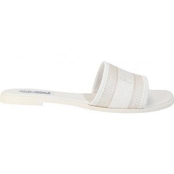 Chapéu de Praia Feminino Steve Madden Knox Versátil Beige com Detalhe Multicolorido