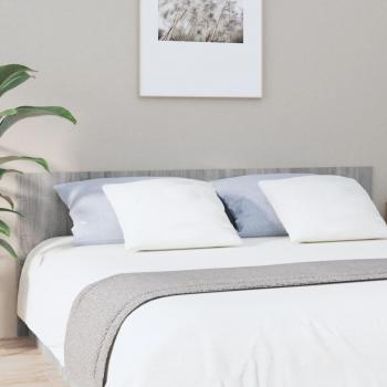 Sonoma Grey Bed Headboard 200x1.5x80 cm Engineered Wood