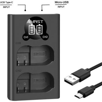 Hochleistungsakku 2550mAh für Nikon D500 D850 mit Ladegerät
