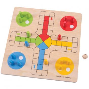 Bigjigs Toys Handcrafted Wooden Ludo Toy