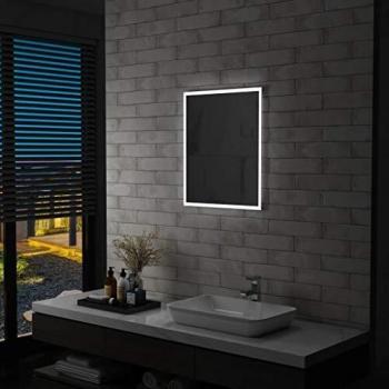 VidaXL Specchio a LED per Bagno 50x60 cm