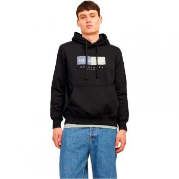 Frederiksberg Box Hoodie by Jack & Jones – Black, XL, Men’s