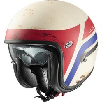 Casco Moto Jet Premier Vintage K8 BM Bianco Opaco L