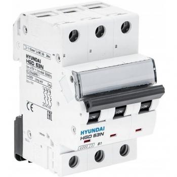 Interruttore di protezione 3p 6kA 3a Car. C Hyundai