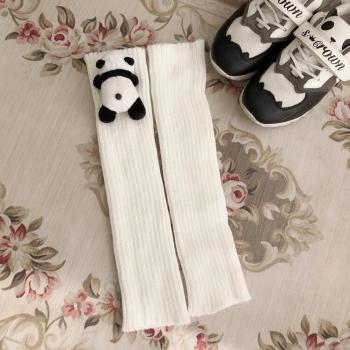 Panda Themed Girls' Nightwear with Warm Socks