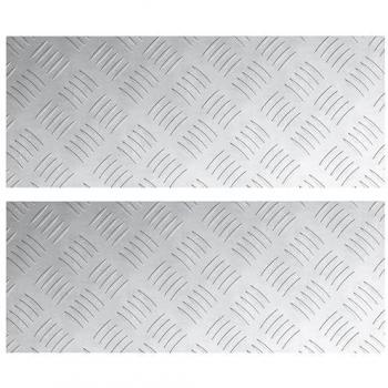 Dischi a Scacchiera in Alluminio Antiscivolo – Set 2 pezzi 20x50 cm