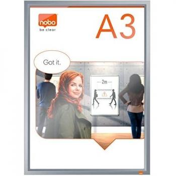 Porta Póster A3 con Marco Anodizado Nobo