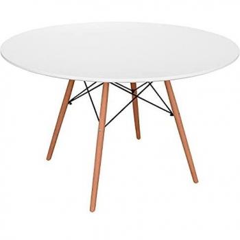 Mesa de Comedor Estilo Nórdico 120 cm Redonda