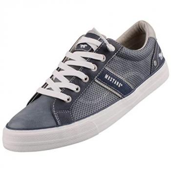 Mustang Sneaker Herren – Sportlicher Schnürschuh in Grau Sky