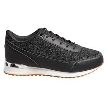 All‑Day Wide Fit Glitter Metallic Black Shoes – Women’s 6E