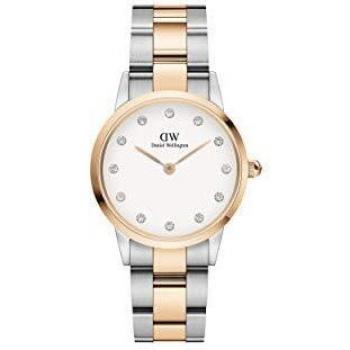 Daniel Wellington Iconic Link Lumine 28mm Rose Gold/Silver White Watch