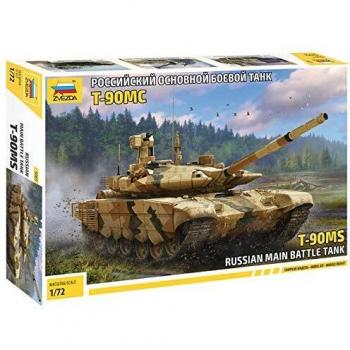 Zvezda maquette 1/72 T-90MS Char de combat russe, kit à assembler