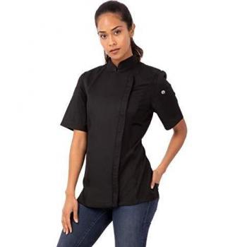 Springfield Medium Women’s Chef Jacket with Zip – BB051-M (Black)