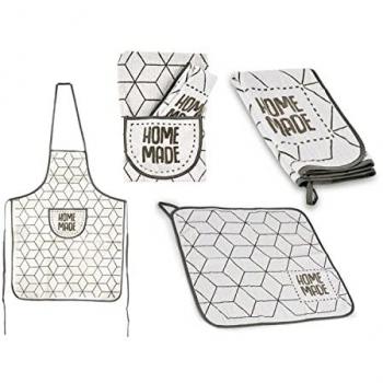 Delantal y paño de cocina set rizo 60x80cm