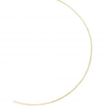 Diemer Damen‑Flachpanzerkette in Gelbgold – 18 cm