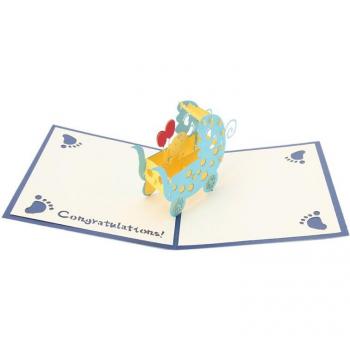 3D Pop-up Karte Baby Party