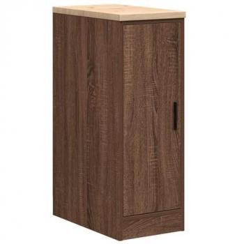Armoire de rangement chêne marron 30x51x85cm en bois de pin