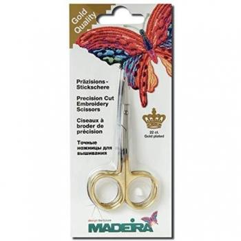 Madeira 9cm Gold-Plated Embroidery Scissors