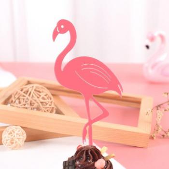 Topper de Flamenco Pastelero en Color Rosa