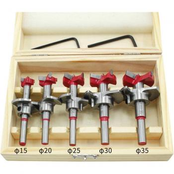 Kit Forstner 5 brocas para madera + Silla de agujeros