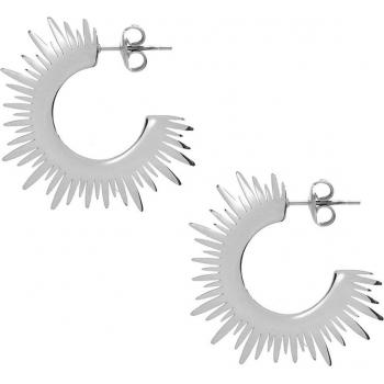 Les Trésors De Lily Q8536 – Cleopatra‑Stahlkreolen (Sonnenlicht), 15 mm Länge, 10 