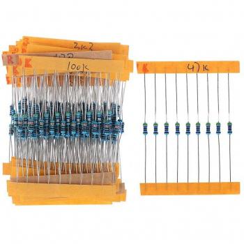 Assortiment de résistances 1K 10K 1M 100 ohm