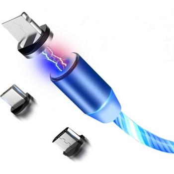 Cabo USB Magnético de Carga Rápida LED para Seat León ST FR + Ibiza CUPRA Altea Córdoba Toledo Alhambra Arona Ateca