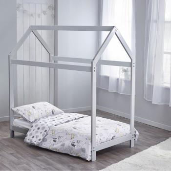Kinder Valley Harper Toddler House Bed Grey with Kinder Flow Mattress 70 x 140cm