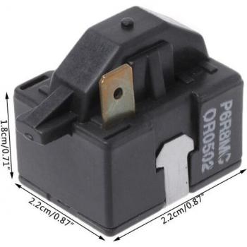 P6R8MC A6HB PTC Compressor Start Relay Compatible with Refrigerators, Freezers, Dehumidifiers
