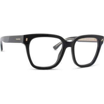 Dsquared2 D2 0025 Damen Cateye Brille schwarz Acetat Vollrand 51mm/18mm/145mm