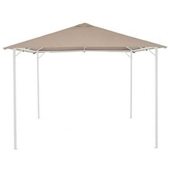 Phoenix Pavillon‑Dach Siena Garden – 3 m × 3 m, Polyester PU, Taupe