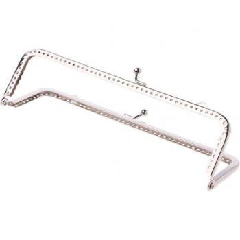 THINKTHENDO 18cm Square Metal Frame Kiss Clasp for DIY Handbag