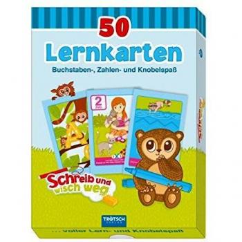 Trötsch Verlag 50 Lernkarten: Buchstaben, Zahlen