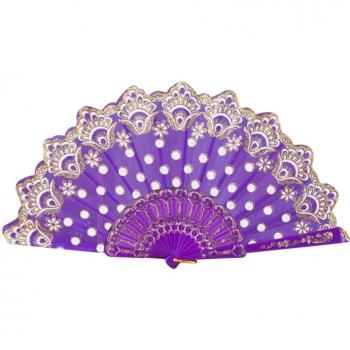 Lace and Silk Handheld Fan for Party Events