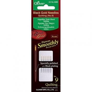 Clover Needles Quilting, No.9 Black & Gold