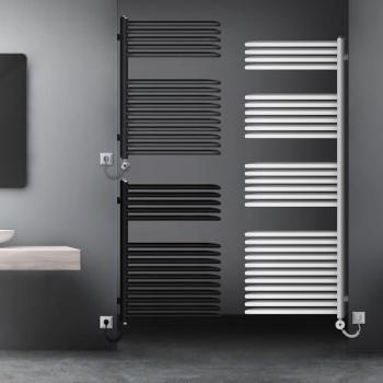 Badheizkörper elektrisch 600W 500x800 mm Anthrazit mit Digitalthermostat LuxeBath