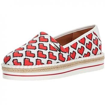 Love Moschino Scarpad.13447/35 Can.Cuori+VT.pu Bi Mocassini Donna