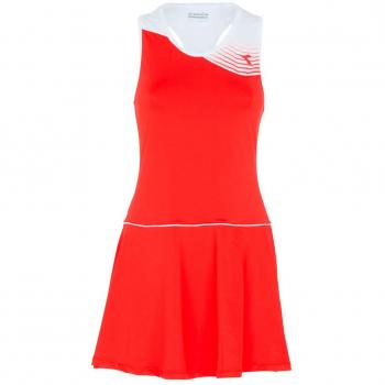 Diadora Damen Tennis Kleid in leuchtendem Rot