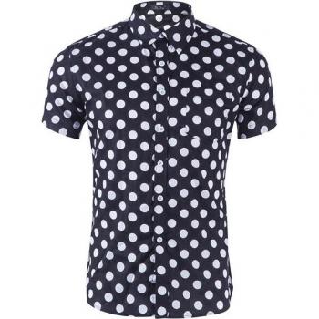 Funky Polka Dot Men's Hawaiian Shirt