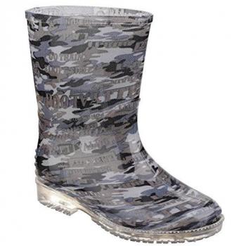Bottes de pluie marine camouflées Cotswold PVC Junior fille