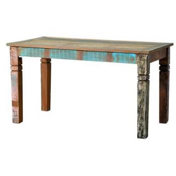 Dynamic24 Wohnzimmer Tisch 140x70 cm Altholz