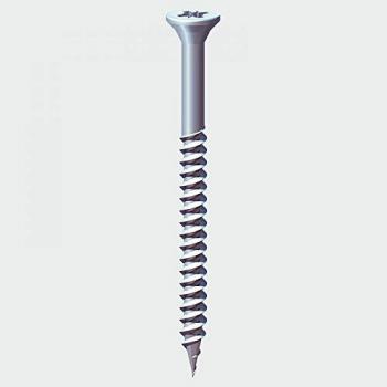 Zinc-Plated Twin-Threaded Countersunk Woodscrews 8 x 2.5