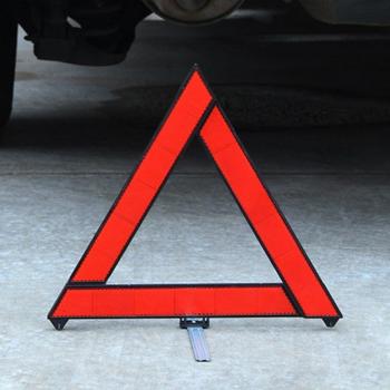 Estación de Advertencia Automotriz Plegable con Señal Roja y Accesorios Triangulares