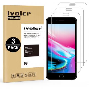ProtectorGlass Vetro Temperato 3 Pack – Compatibile 3D Touch iPhone 8/7/6S/6