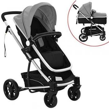 Aluminium-Kinderwagen mit Jogger-Funktion vidaXL