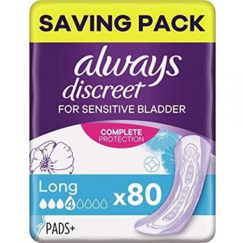 Always Plus Long : Lot de 5 – Serviettes Fuites Larges (16 serviettes)